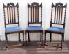 Vintage oak twisted barley chairs