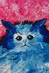 "Bingo" - Cosmic Cat art by Renee Ekleberry