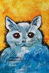 "Perspercacity" - Cosmic Cat art by Renee Ekleberry