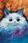 "Santiago" - Cosmic Cat art by Renee Ekleberry