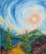 Lake Tahoe Sierra Art Painting by Renee Ekleberry