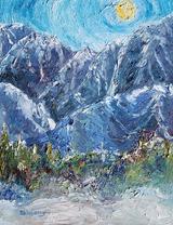 Lake Tahoe Sierra Art Painting by Renee Ekleberry
