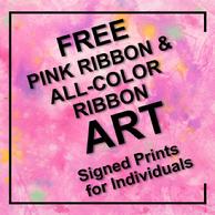 Free Pink and All-Color Ribbon Art