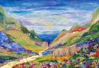 Lake Tahoe Sierra Art Painting by Renee Ekleberry