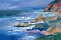 Lake Tahoe Sierra Art Painting by Renee Ekleberry