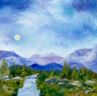 Lake Tahoe Sierra Art Painting by Renee Ekleberry