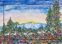 Lake Tahoe Sierra Art Painting by Renee Ekleberry